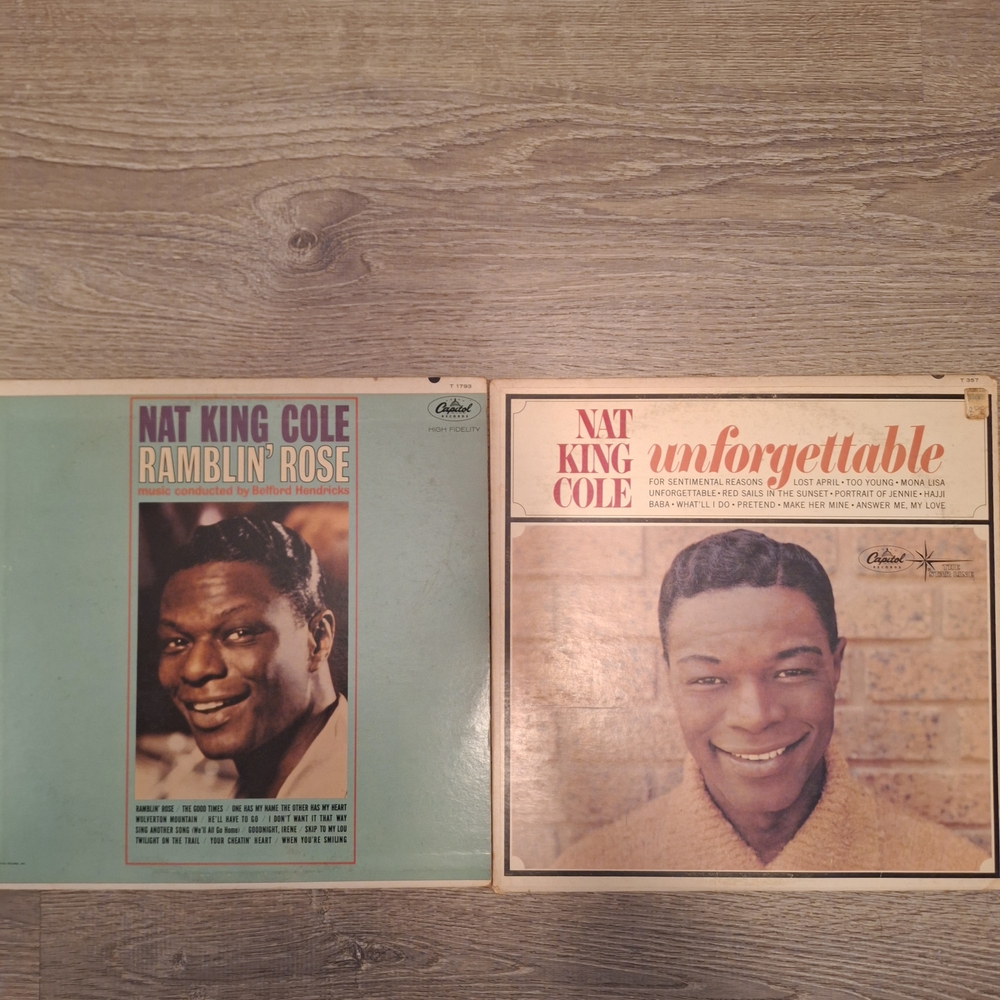 Nat King Cole Vinyl Record Set. SALE GOES TOWARDS MY CANCER!! XO